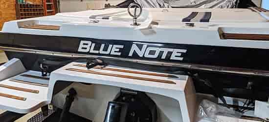 Custom Vinyl Boat Lettering