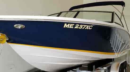 Custom Boat Registration Vinyl Numbers