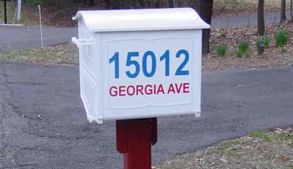 Mailbox Address Letters