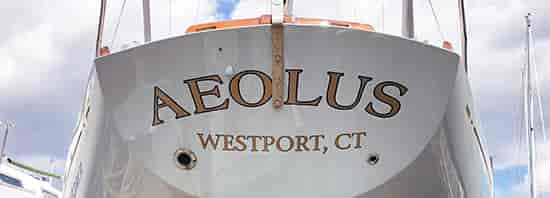 Custom Vinyl Boat Name and Hailing Port