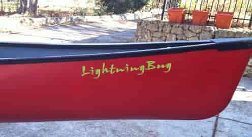 Custom Vinyl Boat Name Lettering