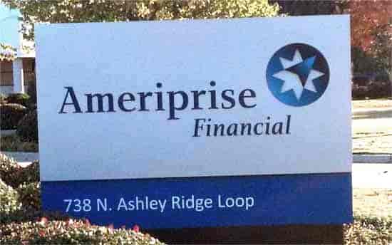 Adress on business sign