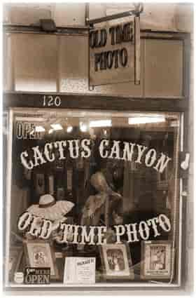 Window Lettering - Old Time Photo