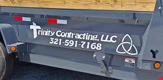 Custom Vinyl Lettering For Trailer