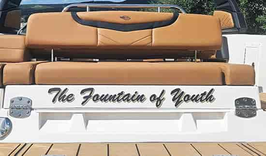 Custom Vinyl Boat Name