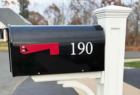 Custom Vinyl Mailbox Number