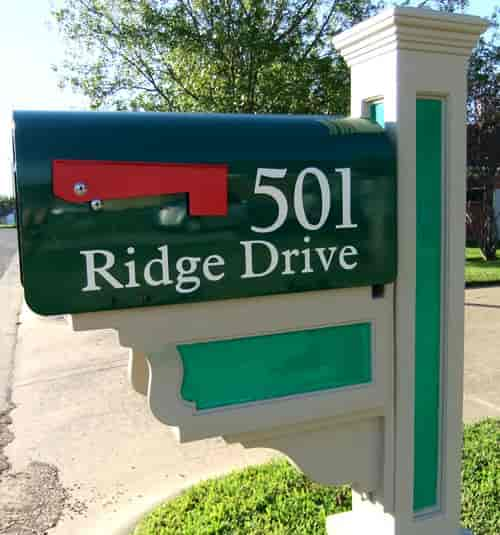 Vinyl Mailbox Lettering