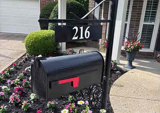 Custom Vinyl Mailbox Number Custom Vinyl Mailbox Number