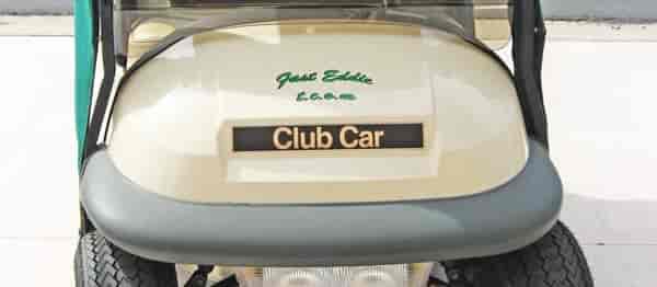Custom Golf Car Lettering