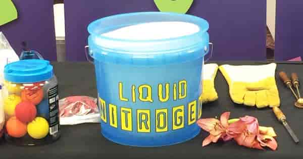 Custom Liquid Nitrogen Bucket Lettering
