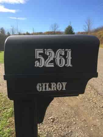 Reflective Vinyl Numbers For Mailbox