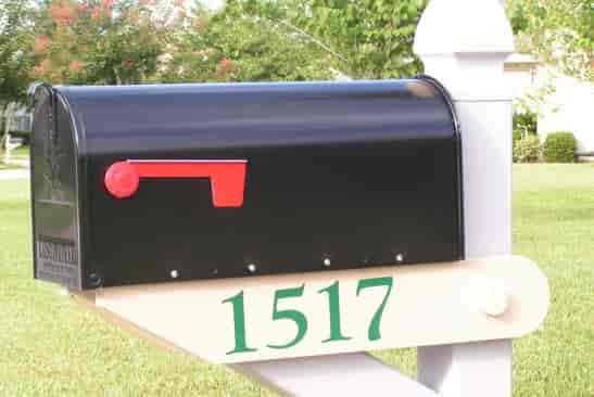 Custom Mailbox Address Numbers