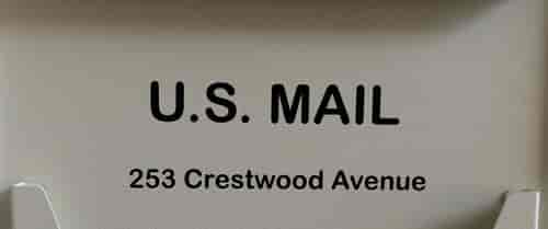 Vinyl Mailbox Lettering