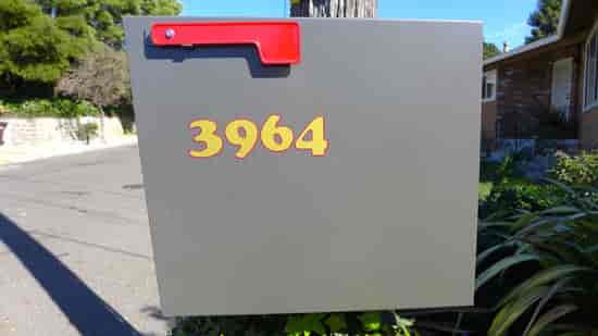 Custom Vinyl Numbers For Mailbox