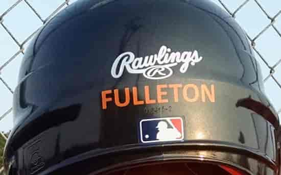 Custom Vinyl Name For Baseball Helmet