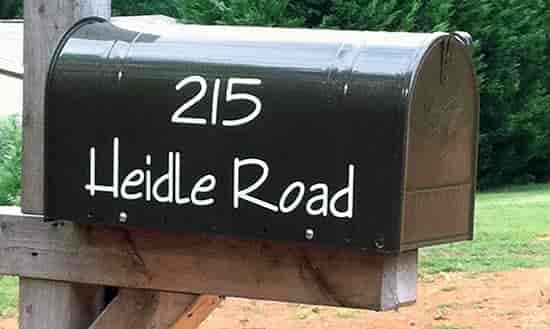 Custom Vinyl Mailbox Numbers And Letters