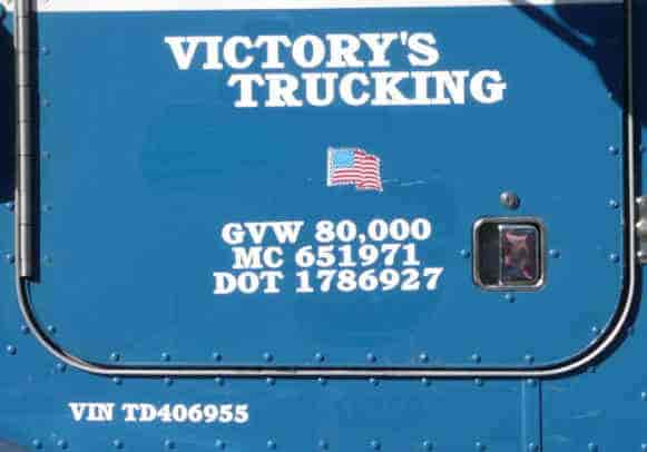 Truck Lettering Picture