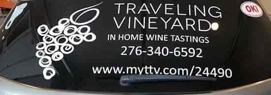 Custom Vinyl Traveling Vineyard Decal For Vehicle Window