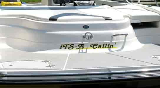 Lettering on a Boat