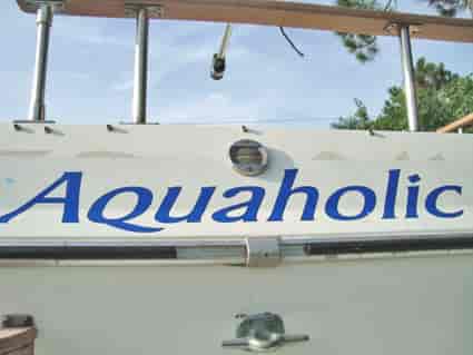 Lettering for a Boat