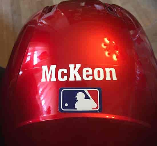 Custom Vinyl Lettering Name For Baseball Helmet