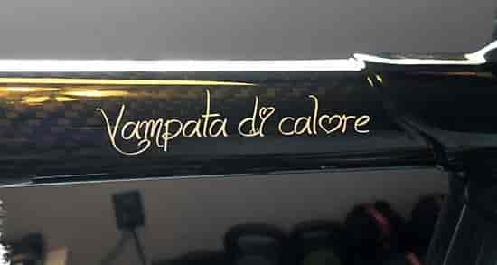 Cusotm Vinyl Lettering For Bicycle
