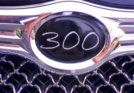 Lettering used for custom grill emblem