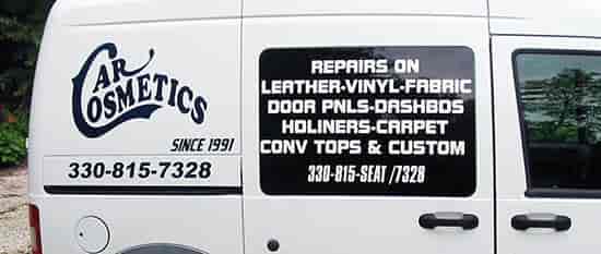 Custom Vinyl Logo And Lettering For Work Van