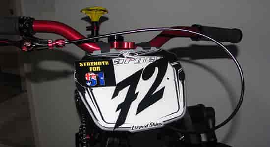 Custom Vinyl Number For BMX Bike