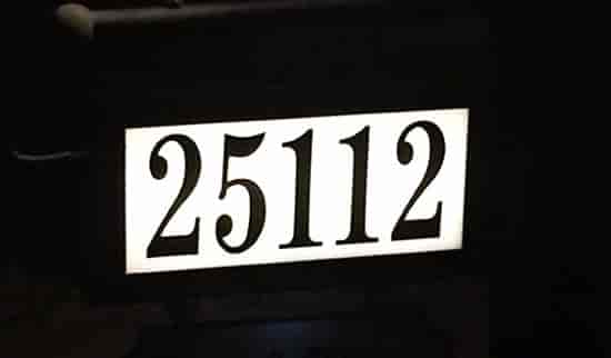 Custom Vinyl Stencil For Mailbox Numbers