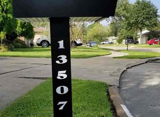 Custom Vinyl Numbers For Mailbox Post Custom Vinyl Numbers For Mailbox Post