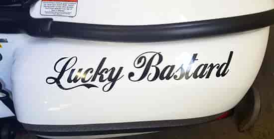 Custom Vinyl Lettering Name For Boat