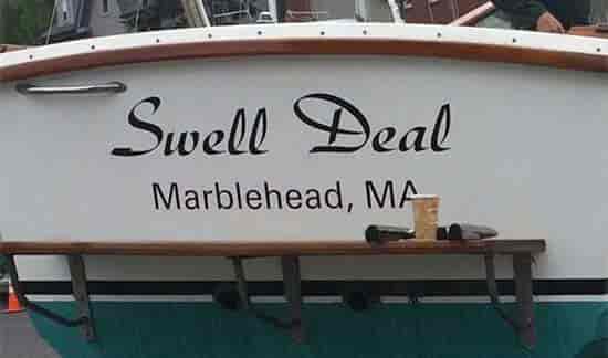 Boat Name Decal