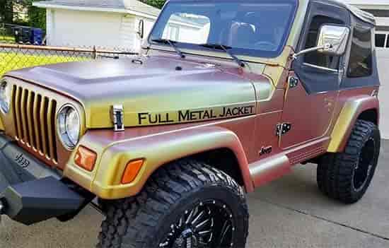 Jeep name badge decals