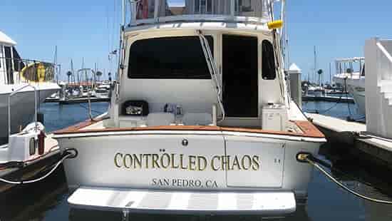 Custom Vinyl Boat Lettering For Name