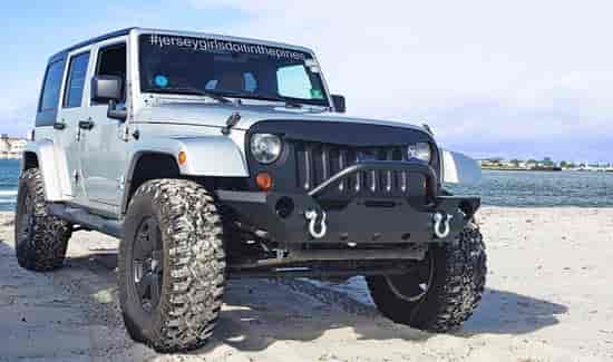 Jeep windshield banner lettering