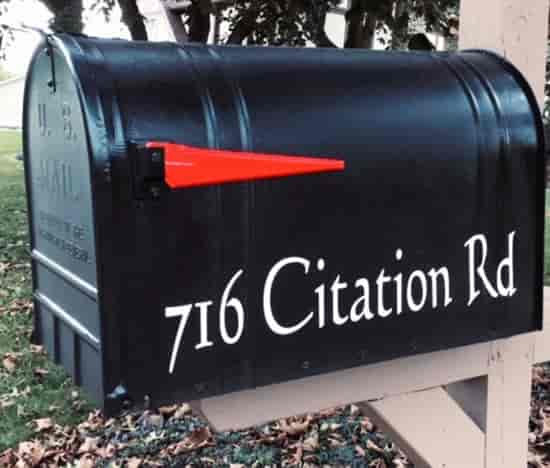 Custom Vinyl Lettering For Mailbox Address