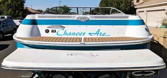 Custom Vinyl Lettering For Boat Name