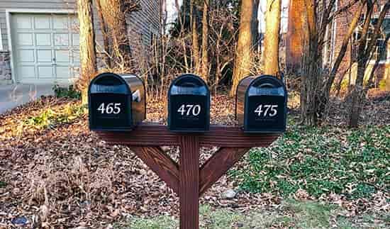 Custom Vinyl Numbers For Mailboxes