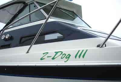 Custom boat name