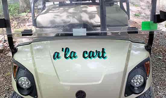 Custom Vinyl Lettering For Golf Cart