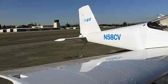 Custom Vinyl Airplane Lettering