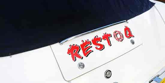 Custom Vinyl Boat Name Custom Vinyl Boat Name