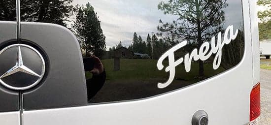 Custom Viynl Lettering For Van
