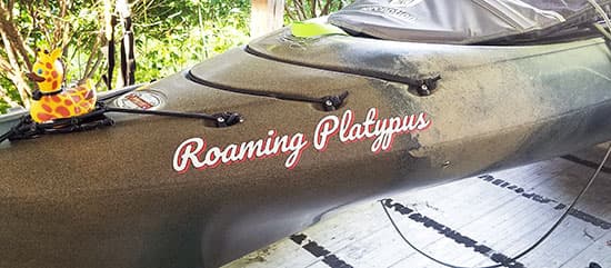 Custom Vinyl Kayak Lettering