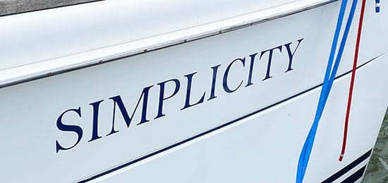 Custom Vinyl Boat Decal