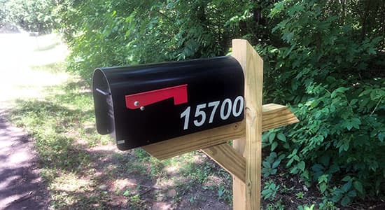 Custom Vinyl Mailbox Number Custom Vinyl Mailbox Number