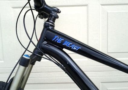 Custom decal on a bike Custom decal on a bike