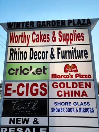 Shopping Plaza Lettering Shopping Plaza Lettering
