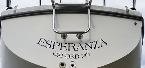Custom Vinyl Boat Name Custom Vinyl Boat Name